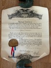 Wwi 1921 Military Service Certificate State Of Nebraska Signed By Gov  Mckelvie