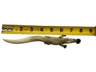 1920s Germany Celluloid  Alligator Eating Man Letter   Pencil Holder  7 1 4 