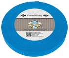 Country Brook Design   1 Inch Ice Blue Heavy Cotton Webbing  25 Yards