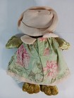 Russ Berrie Florissa Frog 9  Plush Stuffed Animal Green Vintage 2000