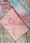 Personalized Baby Girl  Blanket 27  34  Minky Blanket With Name - Newborn Gift