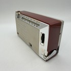 National 7 Transistor Radio     At-290     With Original Case     Parts Or Repair