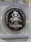1974 Bahamas  2 Silver Proof Graded Pr 70 Dcam By Anacs Low Mintage Flamingos