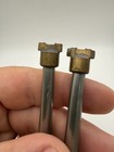 Vintage Brass Leather Stamp Lot Geometric Border Tool Pair Unmarked 