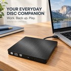Slim External Cd Dvd Drive Usb 3 0 Disc Player Burner Writer For Laptop Pc Mac