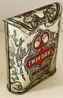 Vintage Empty Twin Oaks  Vertical Pocket  Tobacco Tin