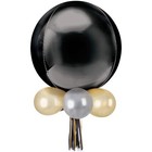 Latex Ord Foil Balloon Chandelier - Party Wedding Decor - Air Filled 26x16  -new