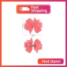 40pcs 3 Inch Hair Bows For Girls Grosgrain Ribbon Toddler Accessories With Allig