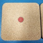 Vtg Set Of 6 Pimpernel Square Cork Board Coasters Scottish Castles