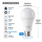 4 6 12 24pack A19 Led Light Bulbs 14w  100w 5000k Bright White Daylight E26 Bulb