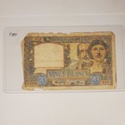 1941 France 20 Francs Banknote Note Bill Currency Condition Rough