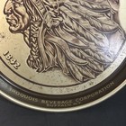 Vintage  Iroquois Indian Head Beer Gold  Tray Buffalo Ny 13 25   