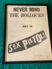 Rare 1977 Punk Orig  Sex Pistols Framed Never Mind The Bollocks Promo Poster Ad