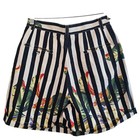 Vintage Calvin Klein Floral Shorts Women Sm Stripped High Rise Cottage Boho 90s