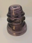 Amethyst Whitall Tatum No  1 Glass Insulator Vintage  Purple  Usa