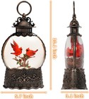 Christmas Snow Globes Cardinal Gift  Light Up Musical Snow Globe Christmas Decor