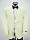  100  Wool Ivory 1b Shawl Collar Dinner Jacket  75 00 Some Dirt Marks