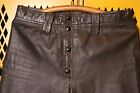 Vintage Motorcycle Leather Pants Biker Mens Old School Chopper Easy Rider 
