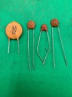 Large Lot Of Vintage Ceramic Disc Capacitors Mixed Values High Voltage Mexico Re