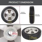 Ar-pro  2- Pack  Run-flat Solid Rubber Replacement Tire 8  X 2   With A 5 8     