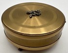 Margaret Rose England Trinket Box Dresser Vanity Footed Hollywood Regency
