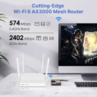 Wifi 6 Router Ax3000 Dual-band Wireless For Home Internet Up To 40 Devices