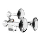 Train Truck Air Horn With 7  Air Valve Set Chromed Brass Universal Semi Truck