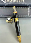 Montblanc Antoine De Saint Exupery Writers Edition Black Gold Fountain Pen Gift
