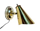 Vintage 1950s-1960s Brass Mid Century Modern Retro Plug-in Wall Fixture Sconce