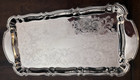Vintage 1987 Oneida Chippendale Cocktail Tray Silver Plate 18    Serving Tray