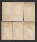 C1880 s Tobacco Cards - Larger Format - Bases Have Been Trimmed - 6 Different