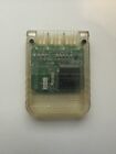 Official Sony Playstation 1 Ps1 Authentic Memory Card Oem Tested Psone Clear