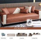 Waterproof Non Slip Sofa Couch Cover Luxury  Pu Leather Sectional Couch Covers