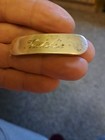 Antique Sterling Silver Hair Clip Barrette Engraved  natalie  2 Inch
