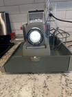 Argus 500 Model V 35mm Desktop Portable Slide Projector W  Case Gray green