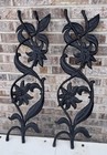 Cast Iron Architectural Salvage  Decor Gate Fence Screen Ornate Floral Vintage