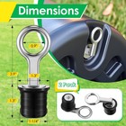 Dunkive 2 Pack Lawn Roller Plug Replacement For 49467  1-1 4    Silver