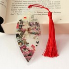 3pcs Handmade Chinese Style Leaf Vein Bookmark With Tassels Best Gift