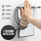 Shower Mirror Fogless For Shaving With Razor Holder  Anti-fog With Powerful Suct
