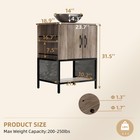 24inch Single Bathroom Vanity Modern Iron Wood Cabinet With Glass Sink Combo Set