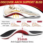 Orthotic Shoe Insoles Inserts Flat Feet High Arch Support For Plantar Fasciitis