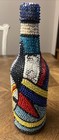 Vintage Authentic Haitian Vodou Voodoo Sequin Bottle - Spiritual Art - Beautiful