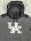 University Of Kentucky Nike Zip Sz L Hoody Hybrid Heavy Gray Black Ncaa College