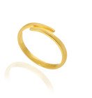 Adjustable Daily Wear Toe Ring For Women s Solid Metal Yellow Gold Plated Silver