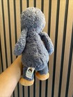 Jellycat Bashful Penguin 12    Medium Plush Gray Orange White Stuffed Animal