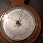 Vintage Airguide Banjo Style Weather Station  Barometer thermometer Chicago Usa 