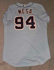 Jose Mesa Detroit Tigers 2007 Game Worn Used Jersey Majestic Authentic Sz 50