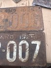 Original 1926 Maryland Car Truck License Plates Vintage Classic Rare Consecutive