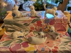 Vintage Metzler   Ortloff Germany Porcelain Kitten Figurines     Complete 6-piece