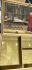 Antique Jewelry Parlor Box Glass Victorian Ladies Scene W  Mirror